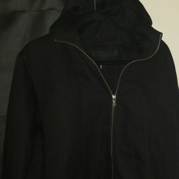 Black Scale Jackets & Coats Nwot Black Scale Canvas Hooded Jacket
